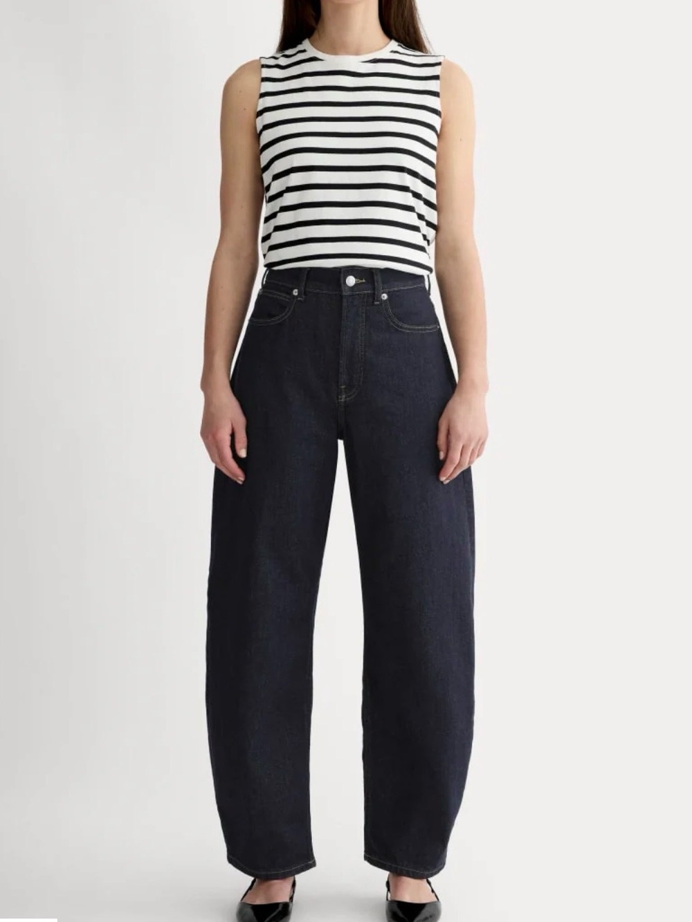 NEW Everlane the way high curve jeans pure blue size 25L